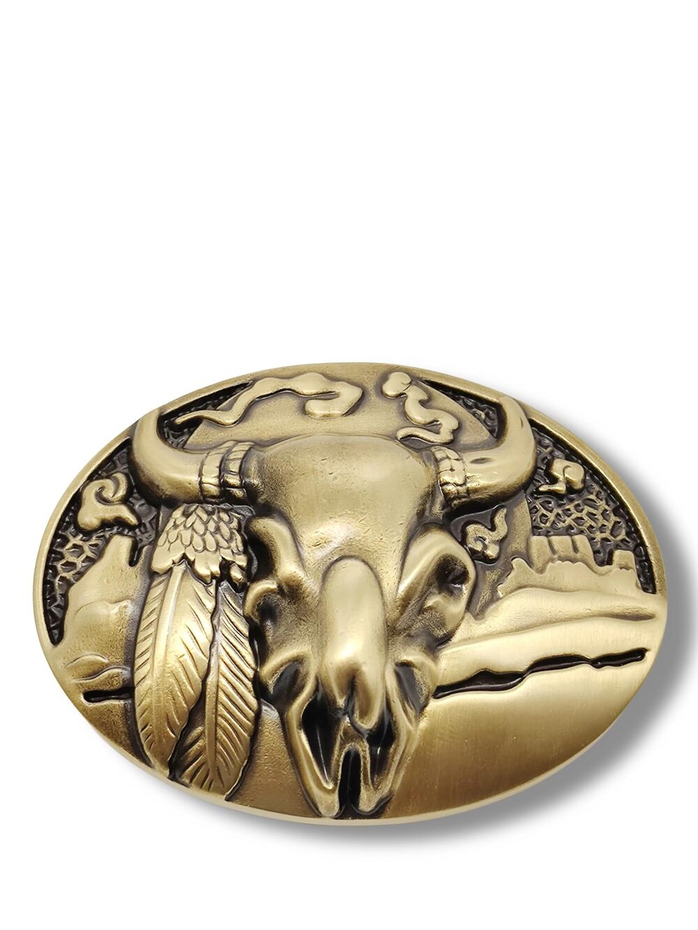 2966 Western Rodeo Bull Rider Solid Brass Belt Buckle Western Belt Buckles